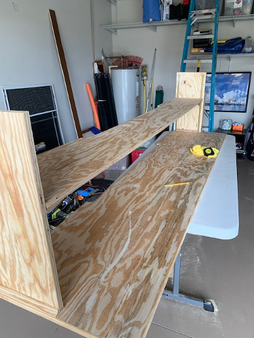 Workbench being assembled